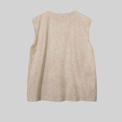 Herr Träningströja Ärmlös Polyester Casual-2