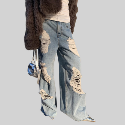 Herr Jeans Bred Benstil Vintage Bomull-3
