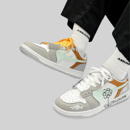 Dam Sneakers Sportiga Andningsbara Polyester-3