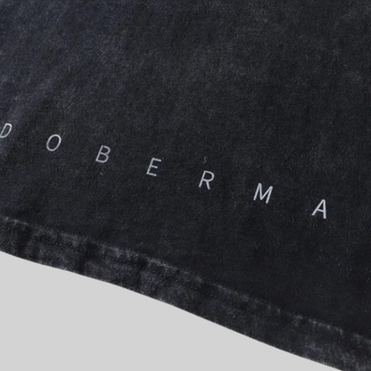 Dam T-shirt Casual Bomull med Hundtryck-5