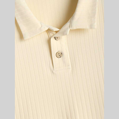 Herr Polo Skjorta Kortärmad Polyester Elegant Komfortabel-4