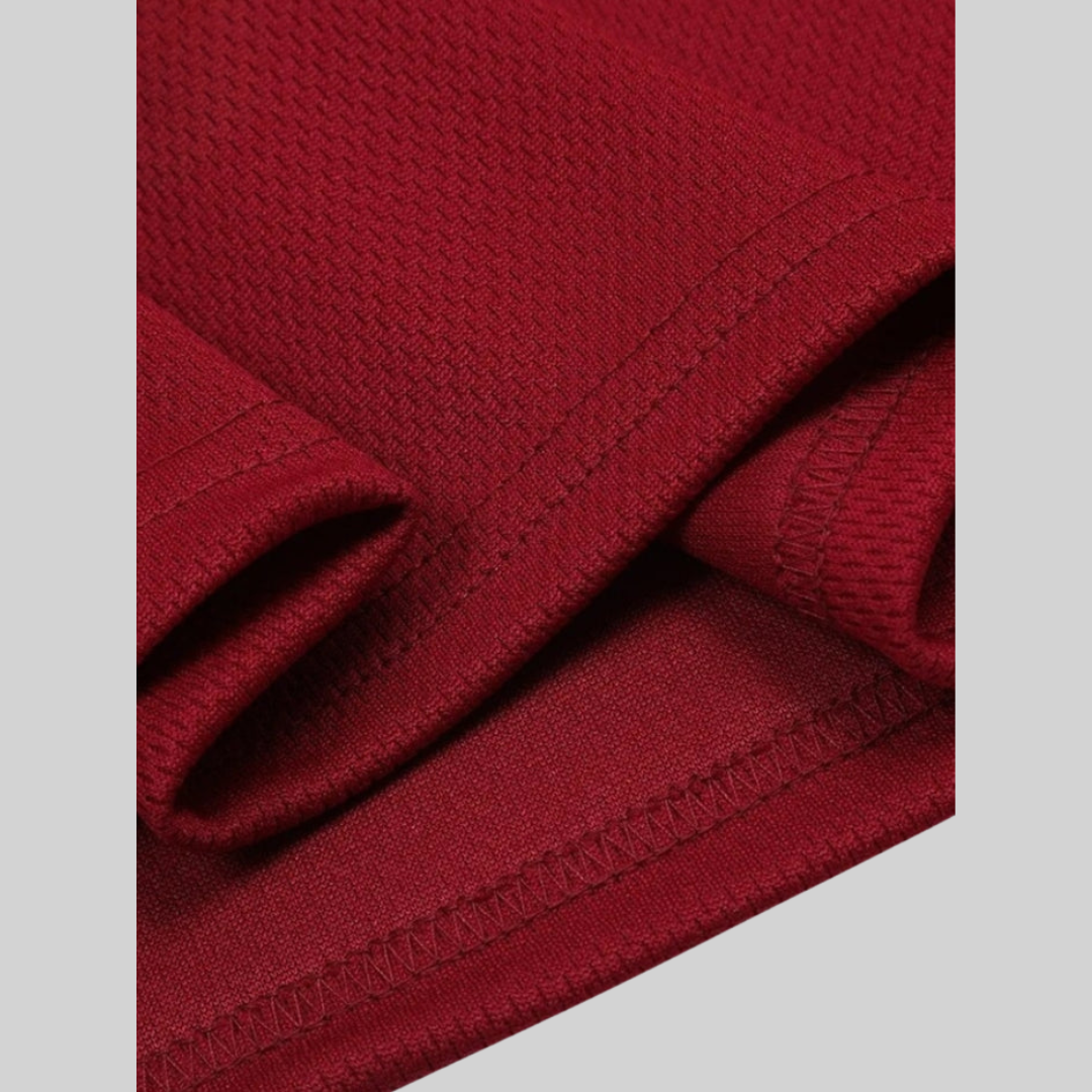 Kvinnors T-shirt V-hals Avslappnad Polyester-3