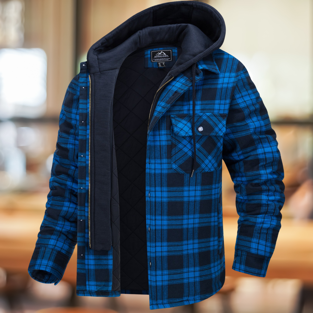 Dam Lång Vinterjacka Urban Stil Mjuk Polyester 8