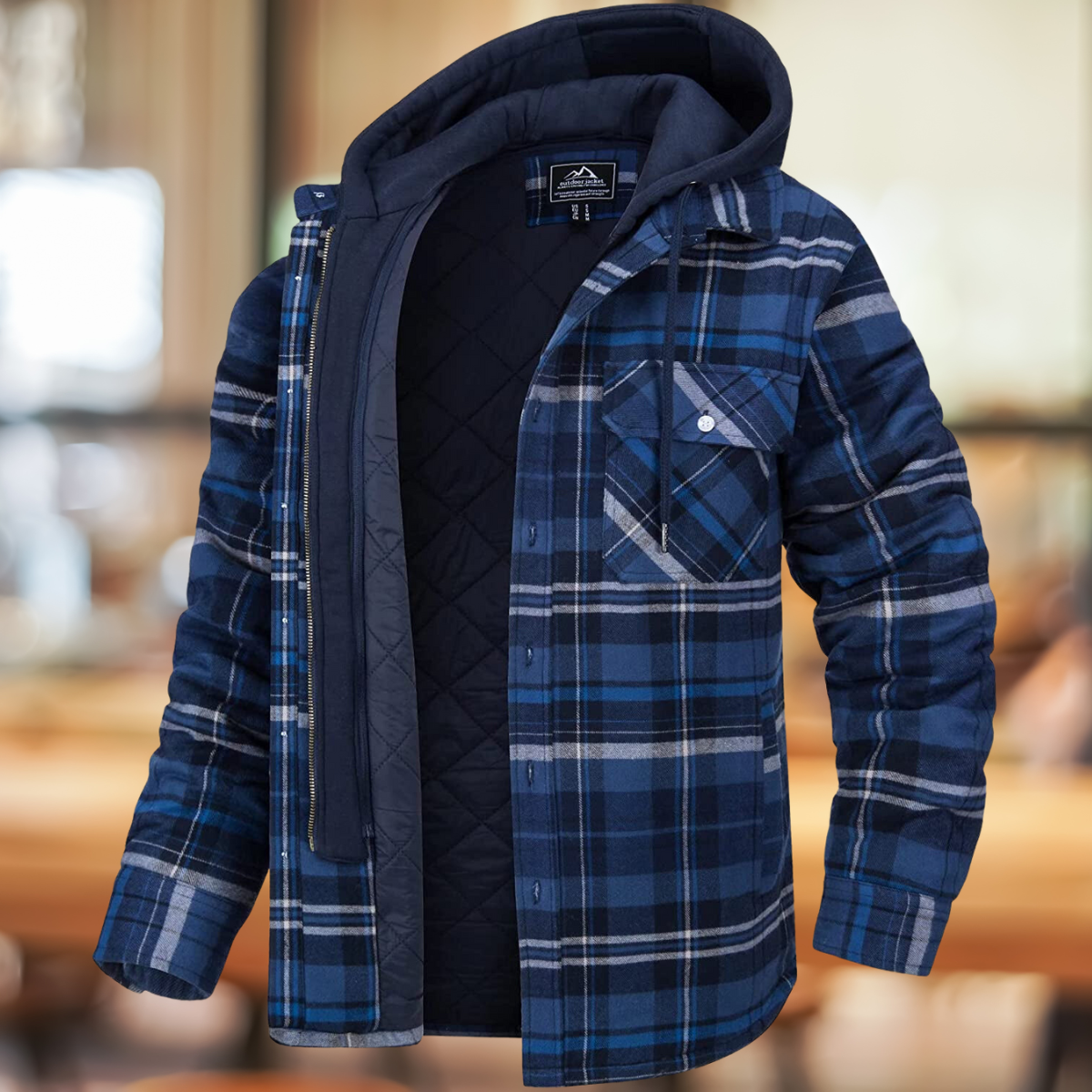 Dam Lång Vinterjacka Urban Stil Mjuk Polyester 4