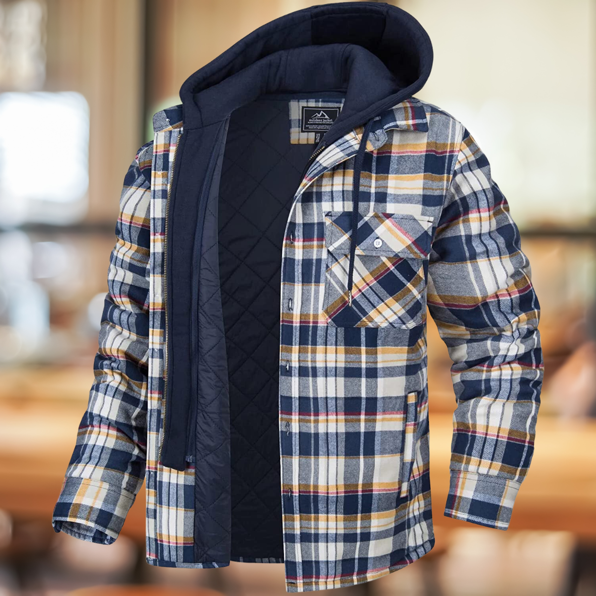 Dam Lång Vinterjacka Urban Stil Mjuk Polyester 12