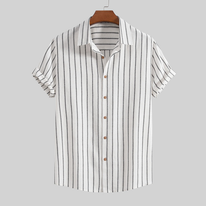 Dam Outfit Set Chic Bomullsblandning Skjorta Byxor-3