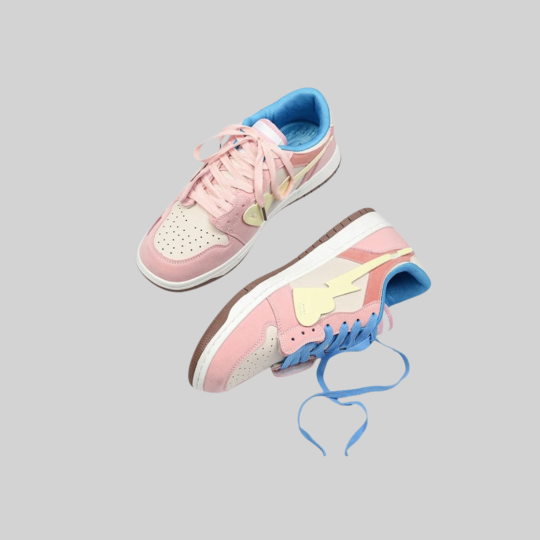 Dam Sneakers Sportiga Andningsbara Polyester-5