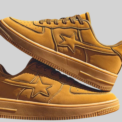 Avslappnade Dam Sneakers med Rund Tå i Andningsbart Syntetiskt Läder – Gummisula för Bra Grepp och Hållbarhet 4