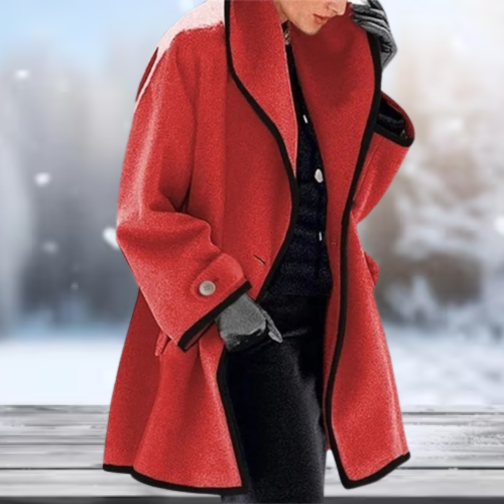 Damjacka Retro Stil Mjuk Polyester för Kalla Dagar 6