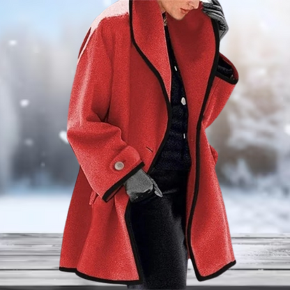 Damjacka Retro Stil Mjuk Polyester för Kalla Dagar 6