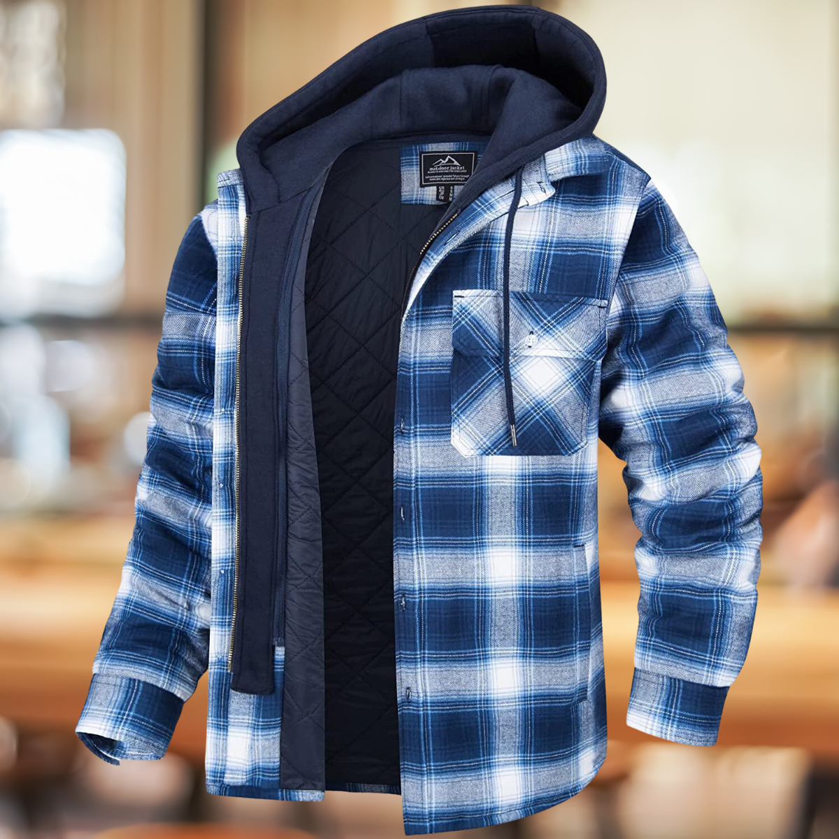 Dam Lång Vinterjacka Urban Stil Mjuk Polyester 5