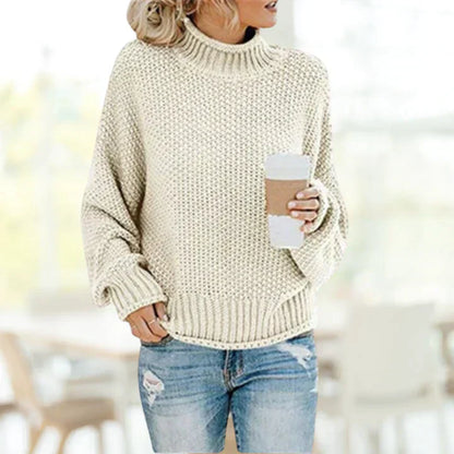 Stickad Dam Tröja Elegant Polyester Regular Fit 1