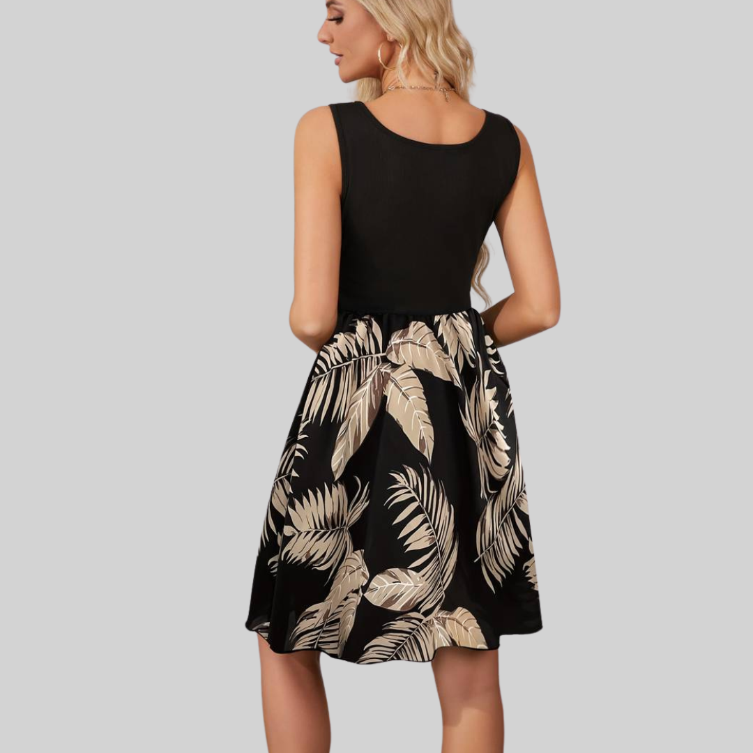 Fina Dam Klänningar Chic Cirkulär Halsringning Polyester-6