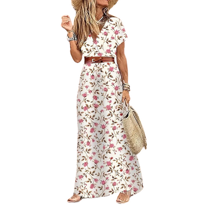 Variant image for Dam Maxiklänning Boho Polyester Långärmad Elegant Sommar-16