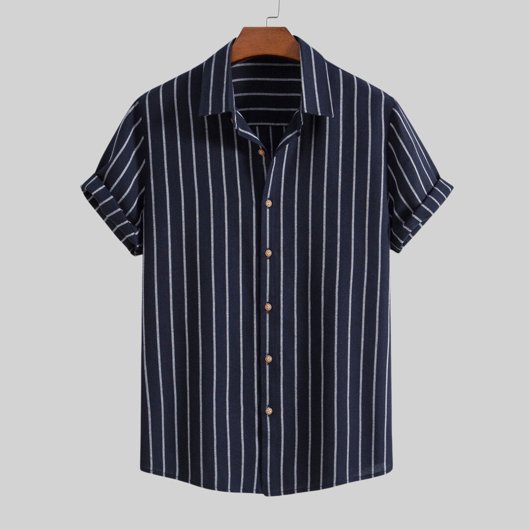 Dam Outfit Set Chic Bomullsblandning Skjorta Byxor-2