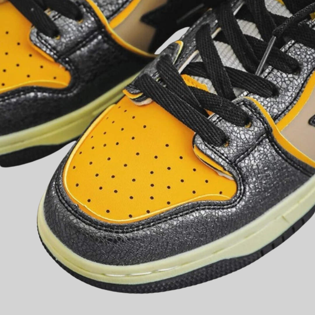 Unisex Sneakers Syntetiskt Läder Sportig Stil-5