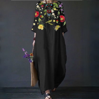 Variant image for Dam Blommaklänning Elegant Lätt Material-18