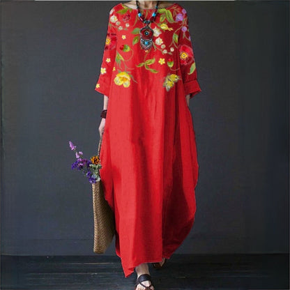 Variant image for Dam Blommaklänning Elegant Lätt Material-25