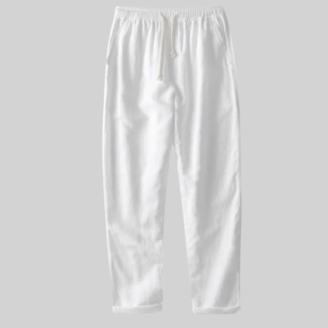 Herr Streetwear Set Avslappnad Linne Bomull 4