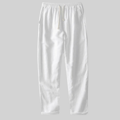 Herr Streetwear Set Avslappnad Linne Bomull 4