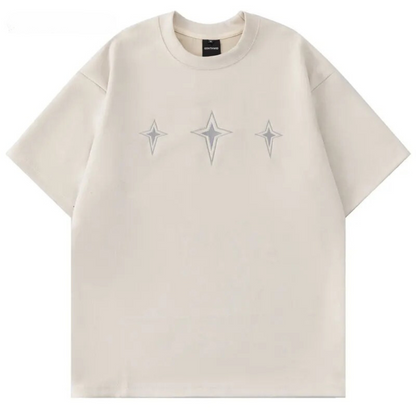 Variant image for Herr T-shirt Vintage Broderad Polyester Casual Komfort-1