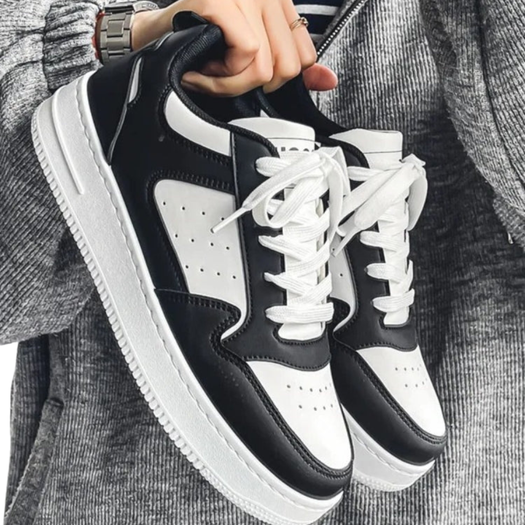 Herr Sneakers Casual Skateboard Syntetiskt Läder-2