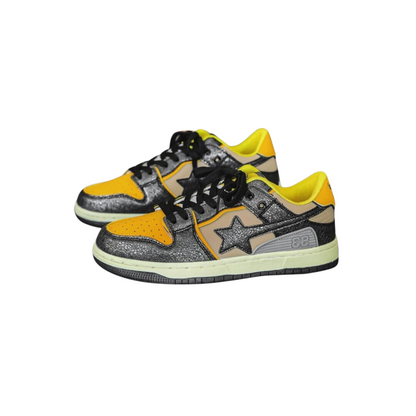 Unisex Sneakers Syntetiskt Läder Sportig Stil-1