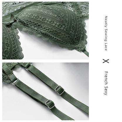 Dam Vadderad BH Spetsdetaljer Nylon Spandex-5