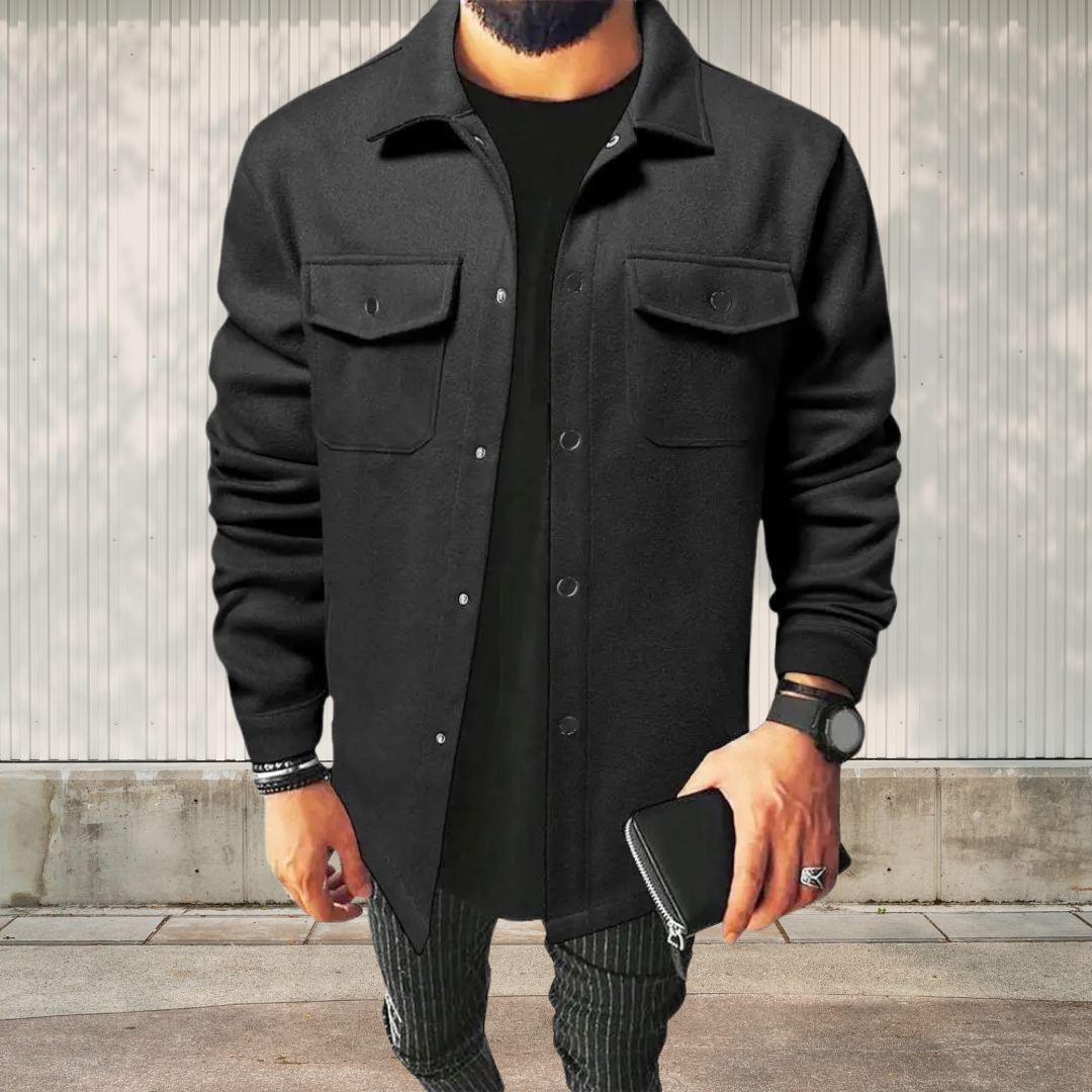 Dam Överdimensionerad Skjortajacka Bomull-3