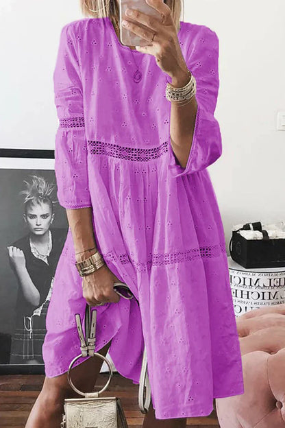 Variant image for Fina Dam Klänningar Casual Rund Halsringning 100% Bomull-17