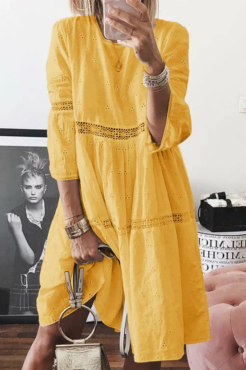 Variant image for Fina Dam Klänningar Casual Rund Halsringning 100% Bomull-9