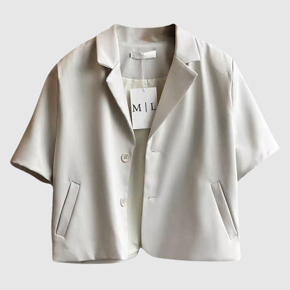 Kvinnors Blazer Modern Stil Högkvalitativt Tyg-4