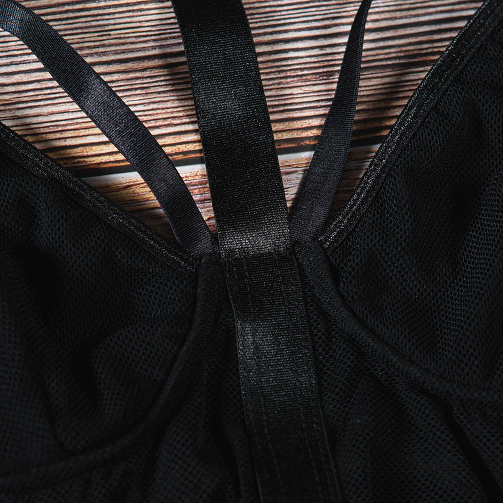 Dam Teddys Transparent Strappy Polyester-5