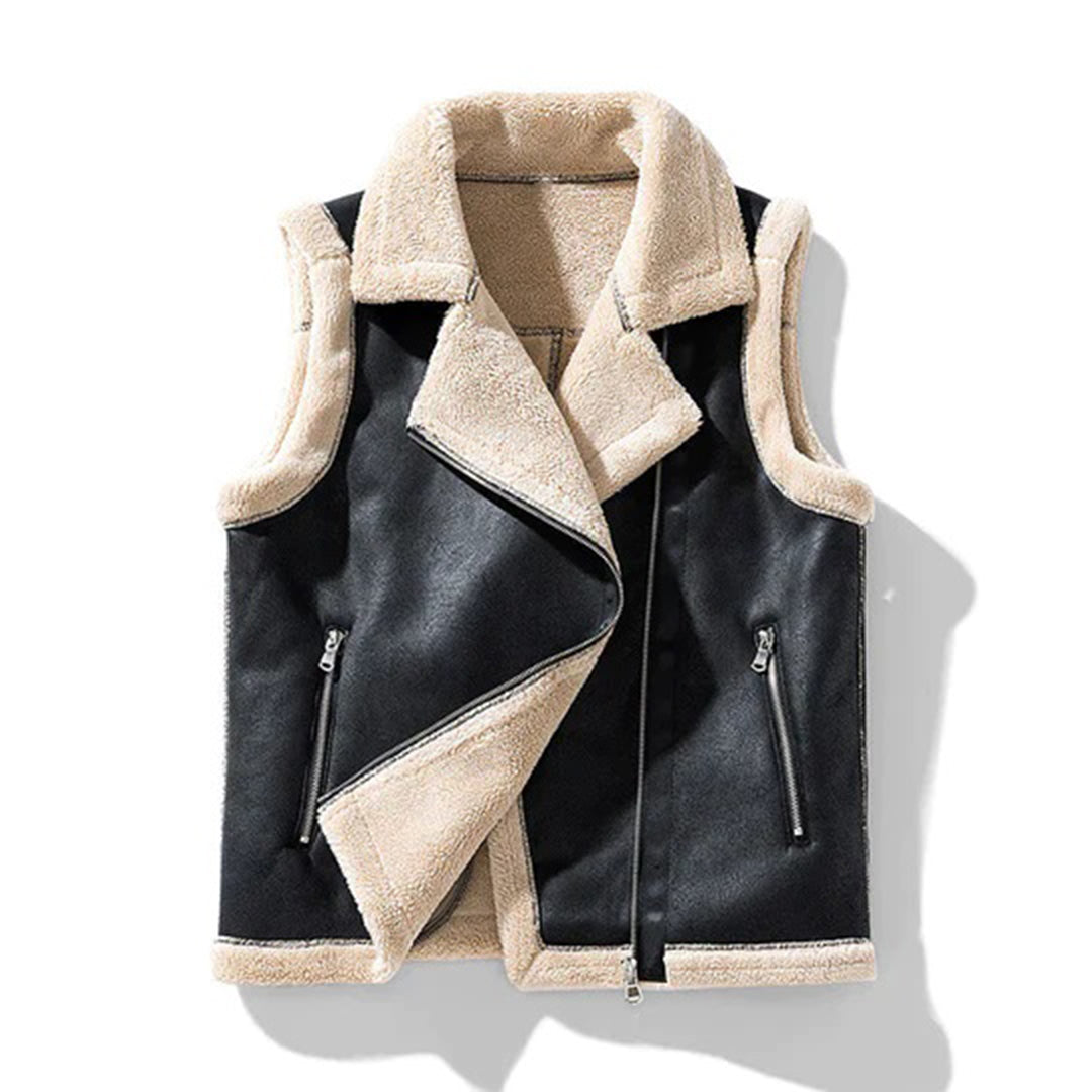 Kvinnors Ärmlös Jacka Isolerande Material Värmande Design-3