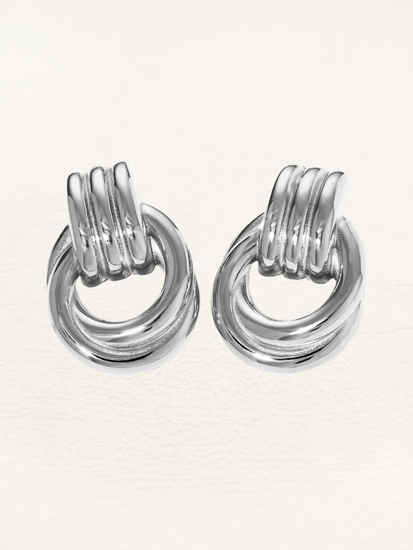 Kvinnors Silverörhängen Spiraldesign Högkvalitativt Silver Elegant Smycke-1