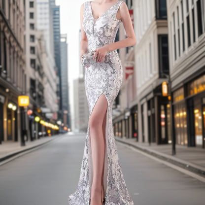 Variant image for Kvinnors Aftonklänning Mermaid Stil Högkvalitativt Material-11