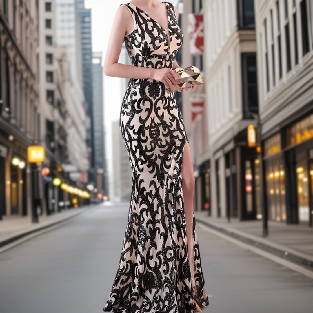 Kvinnors Aftonklänning Mermaid Stil Högkvalitativt Material-6