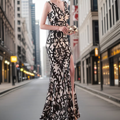 Kvinnors Aftonklänning Mermaid Stil Högkvalitativt Material-6