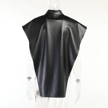 Herrskjorta Klassisk Knappdesign 100% PU Regelbunden Passform-2