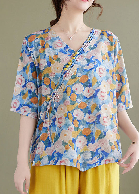 Dam Blus Glänsande Polyester Elegant Stil-1