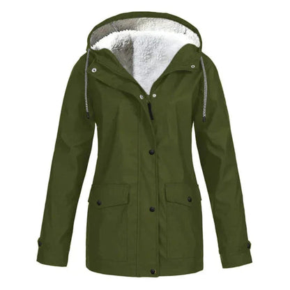 Vinterjacka Dam Lång Väderbeständig Polyester med Isolerande Utfodring 2