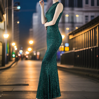 Variant image for Dam Aftonklänning Lång Flödande Polyester Elegant Design-21