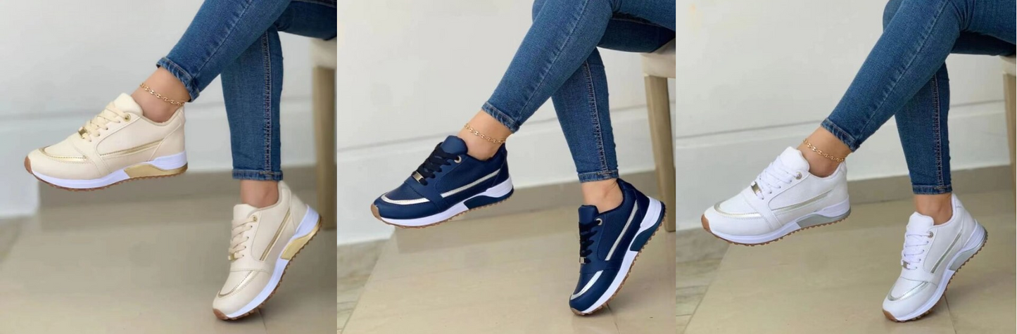 Kvinnors Fritidsneakers Modern Syntetiskt Läder-2