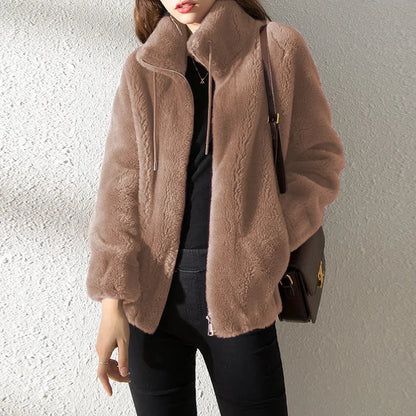 Dam Rullkrage Mjuk Fleece Elegant Komfort 15