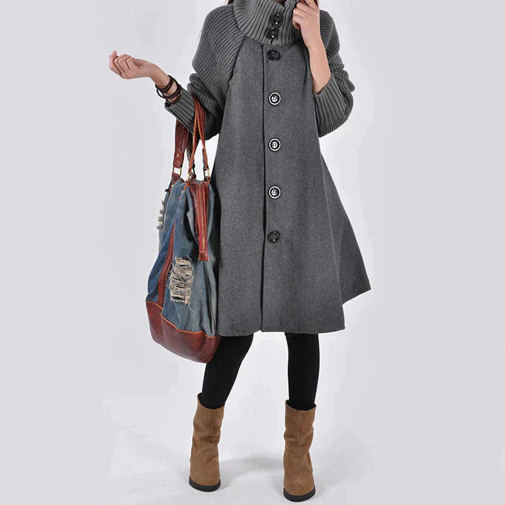 Variant image for Damjacka Lång Tjockt Material Elegant Vinterjacka-1