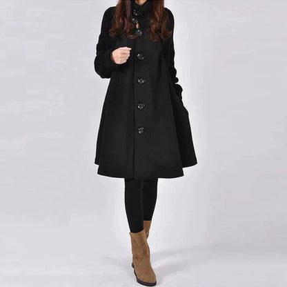 Variant image for Damjacka Lång Tjockt Material Elegant Vinterjacka-7