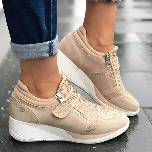 Dam Sneakers Glitter Detaljer Syntetisk Komfort-1