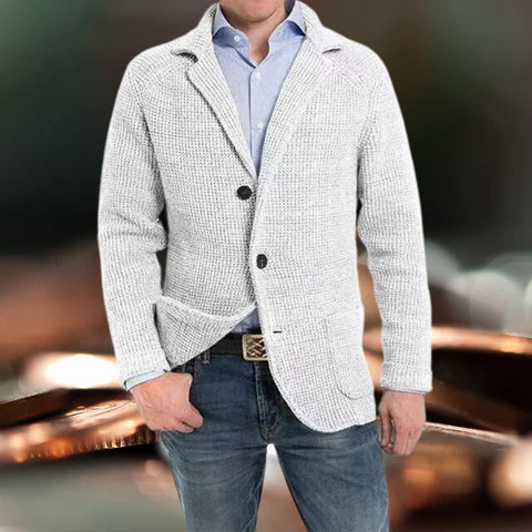 Dam Blazer Långärmad Vändbar Krage Bomull Polyester 11