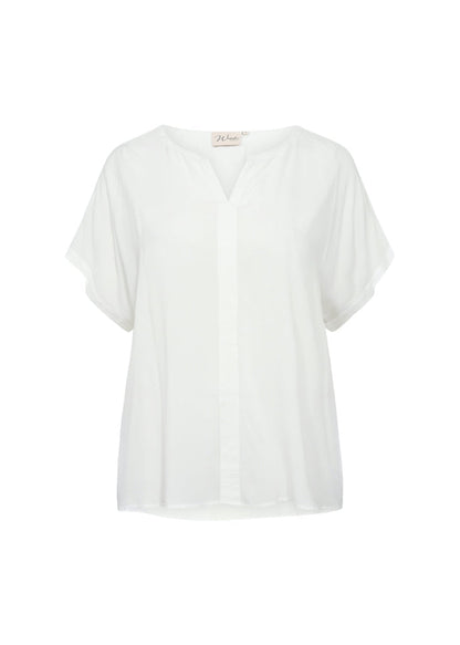 Dam Blus V-hals Lös Passform 100% Viskos-6