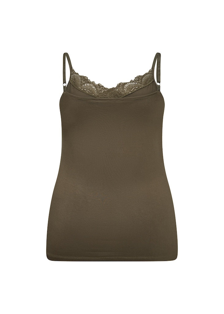 Dam Festtopp Justerbara Remmar Lyocell Elastan-3